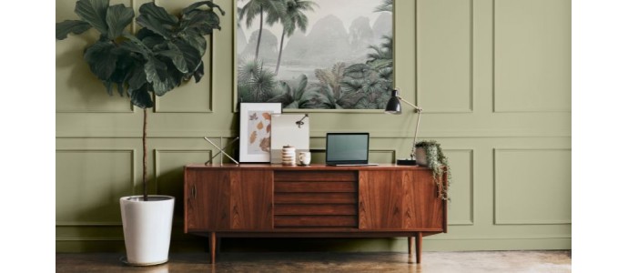 Le vert en décoration intérieure avec Pure & Paint.